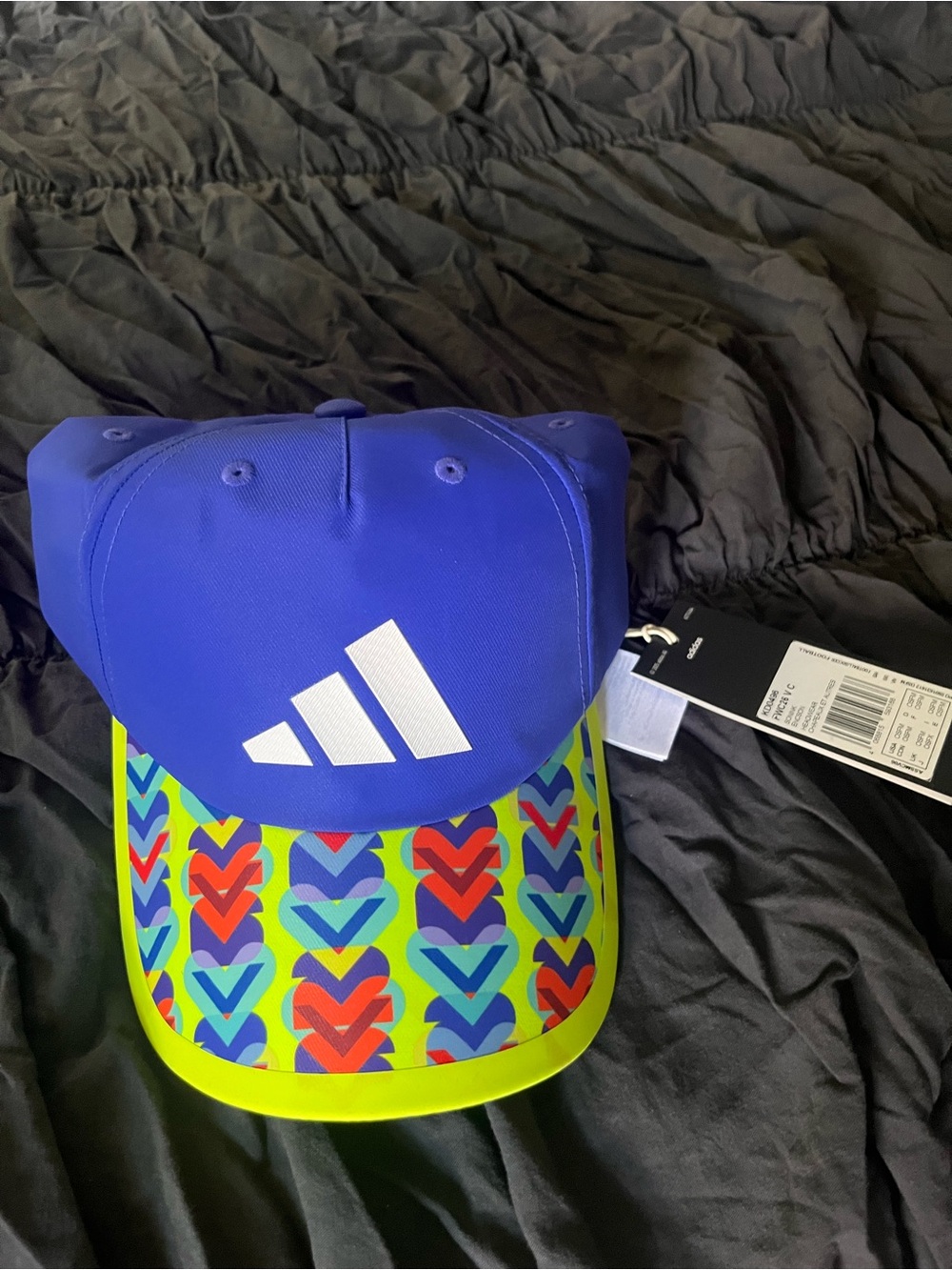 adidas Multicolor World Cup 2026 Performance Cap - Blue, Neon Yellow & Red